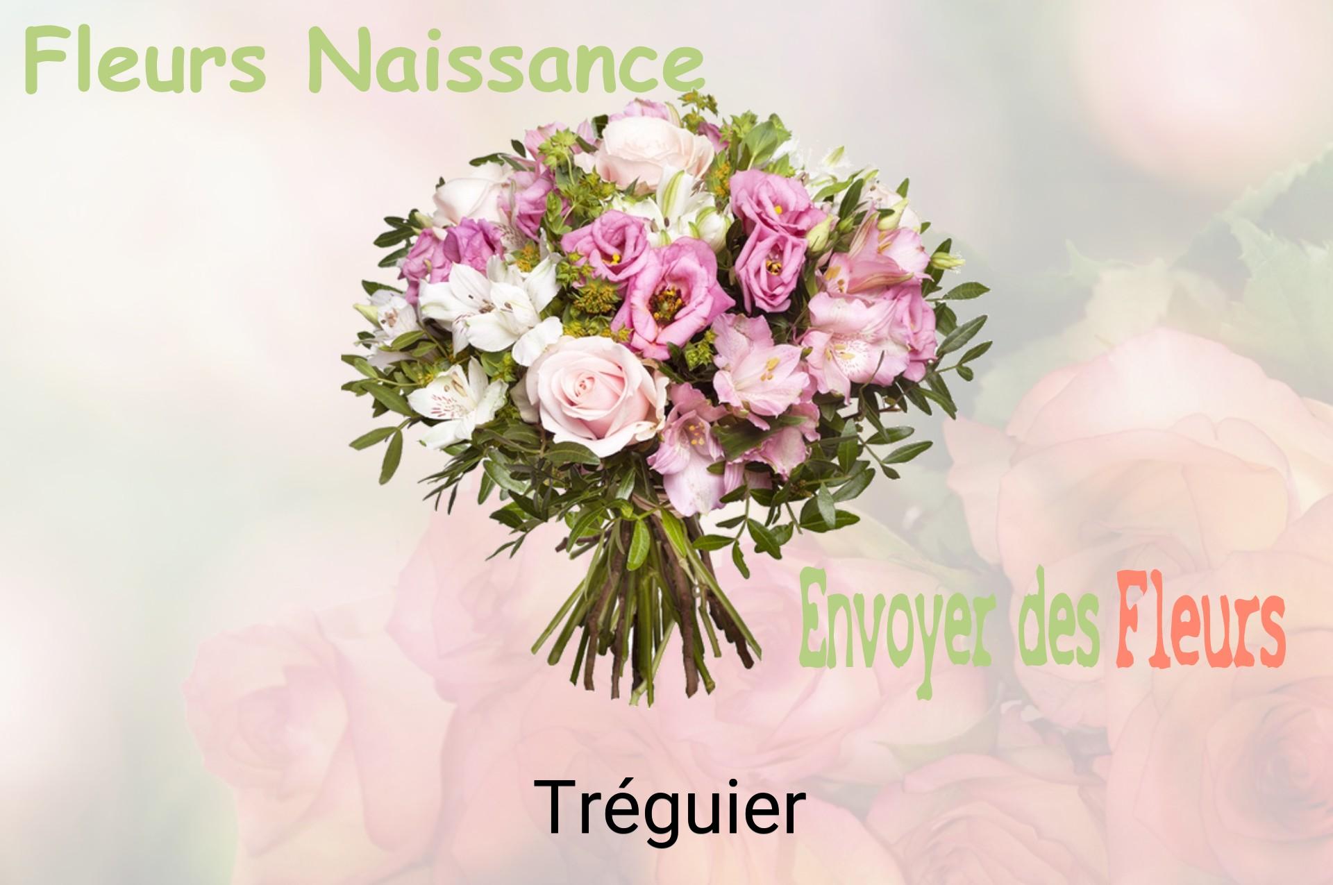 Bouquet de fleurs de naissance livré à Tréguier